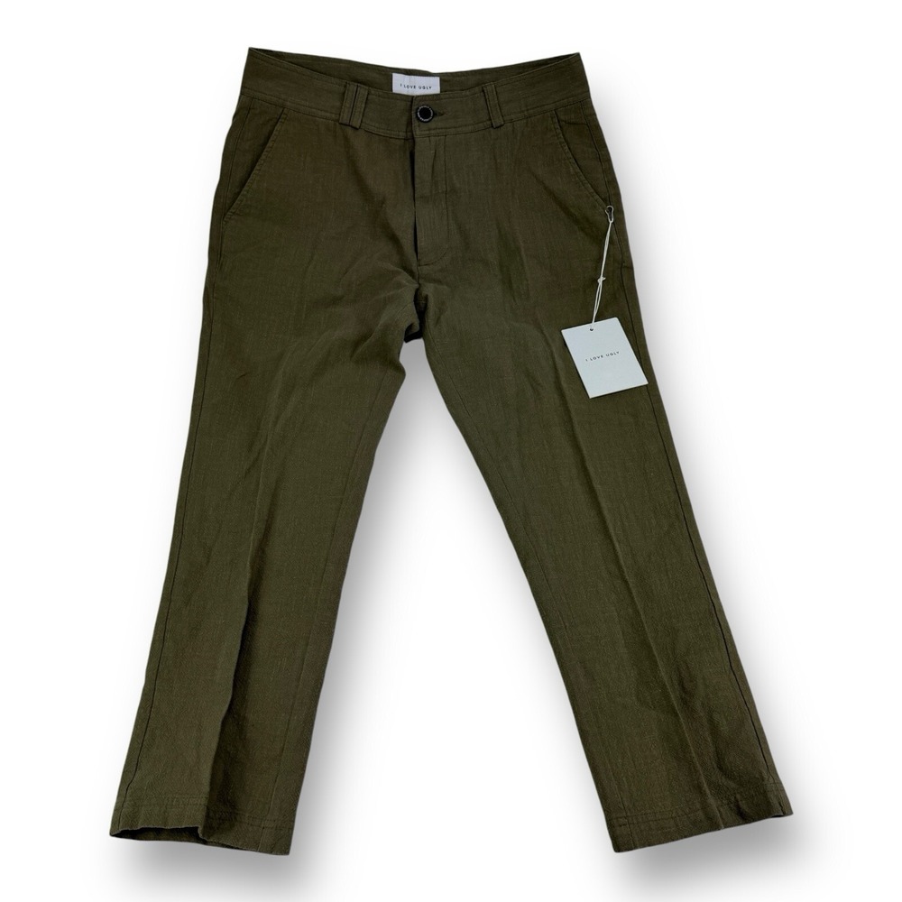 I Love Ugly ILU Men's Slim Kobe Pants Washed‎ Sage Green Size Medium NWT
